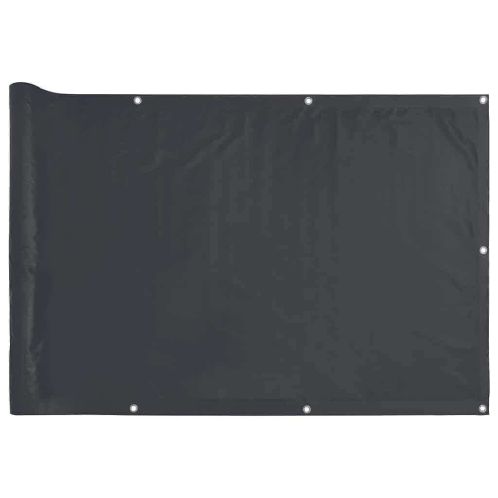 vidaXL Balkonová zástěna antracitová 500 x 120 cm PVC