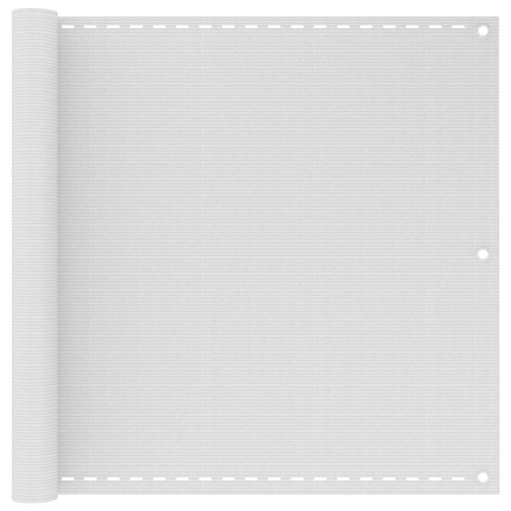 vidaXL Balkonová zástěna bílá 90 x 300 cm HDPE