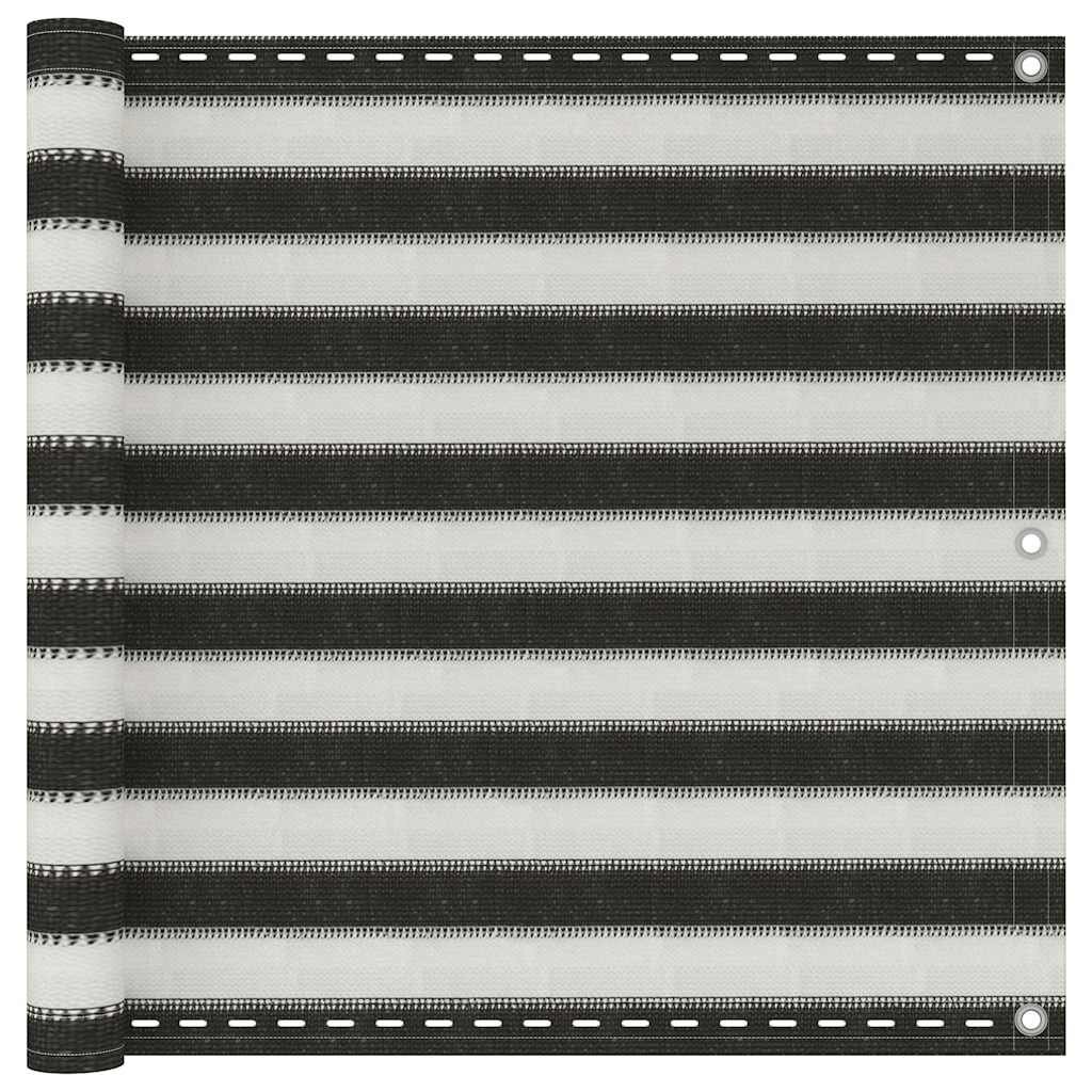 vidaXL Balkónová zástěna HDPE 90 x 300 cm antracitovo-bílá