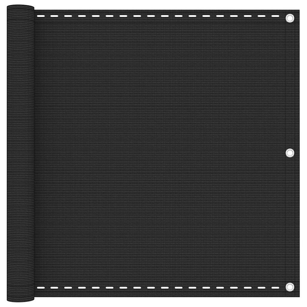 vidaXL Balkónová zástěna HDPE 90x400 cm antracitová