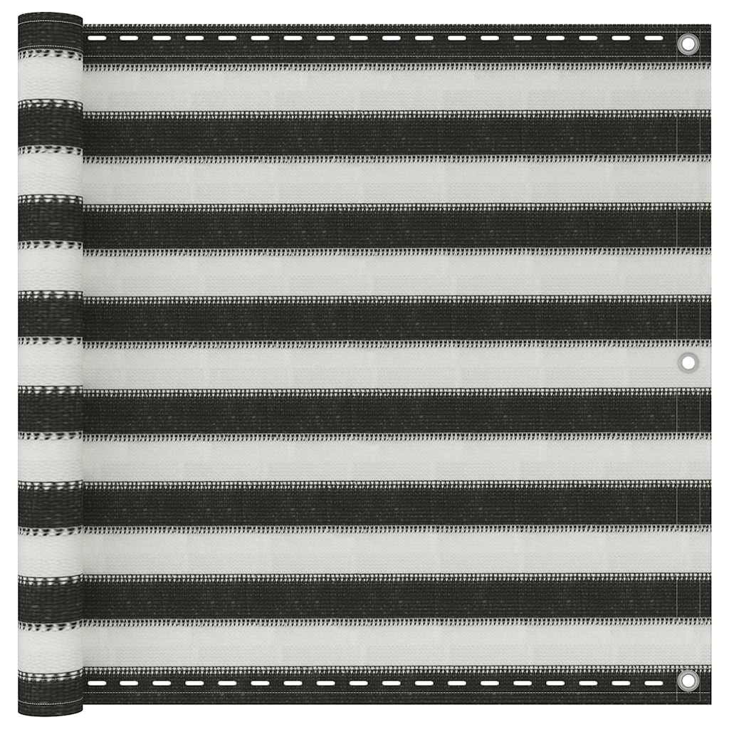 vidaXL Balkónová zástěna HDPE 90x400 cm antracitovo-bílá