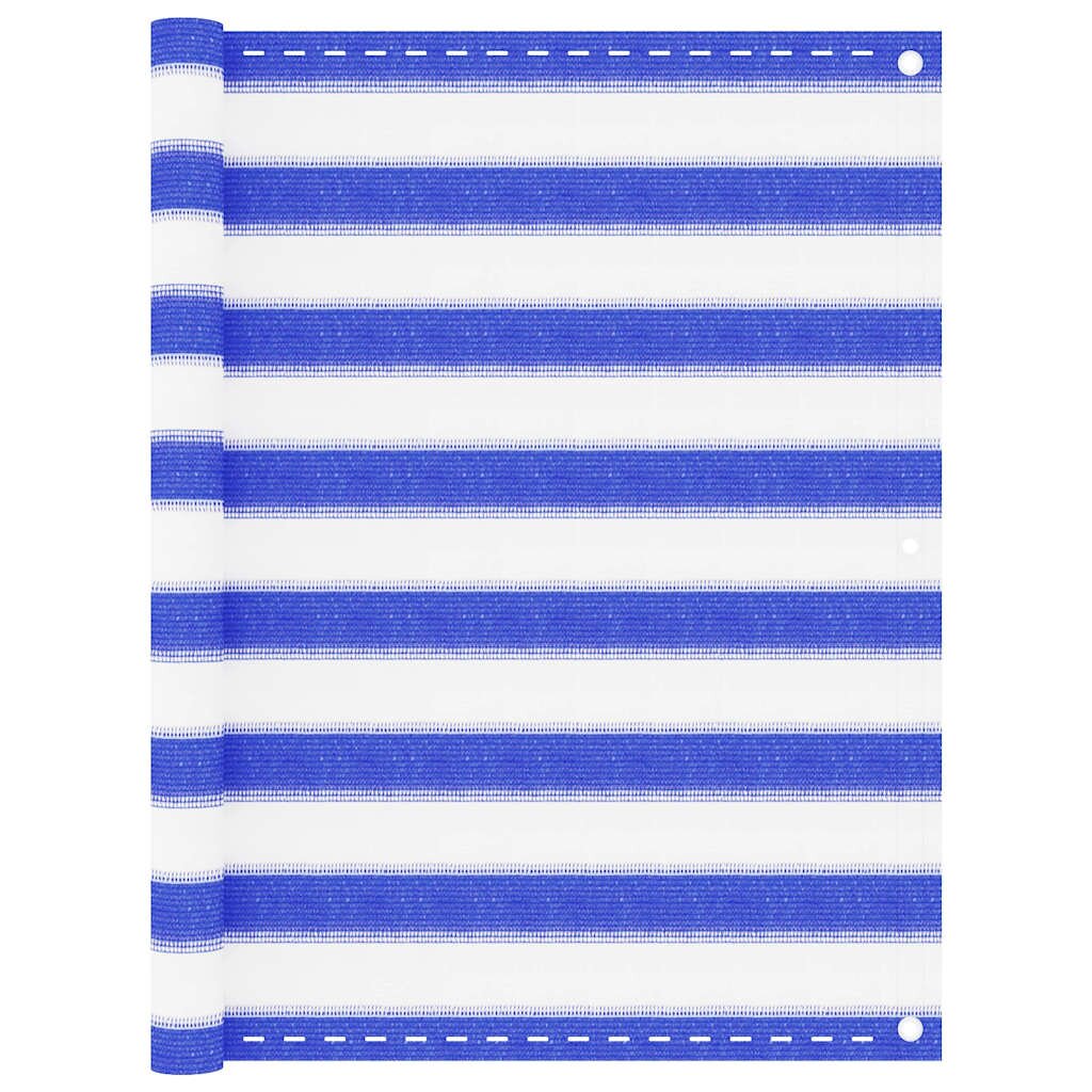 vidaXL Balkonová zástěna modrobílá 90 x 300 cm HDPE
