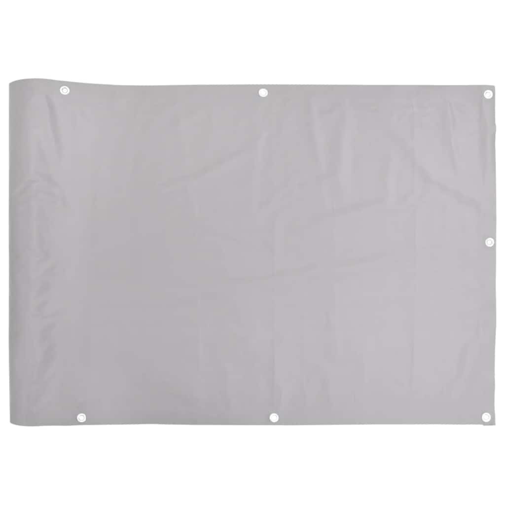 vidaXL Balkonová zástěna šedá 500 x 120 cm PVC