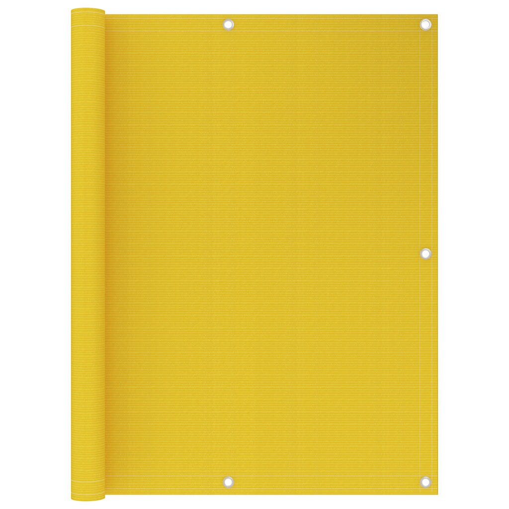 vidaXL Balkónová zástěna žlutá 120 x 400 cm HDPE