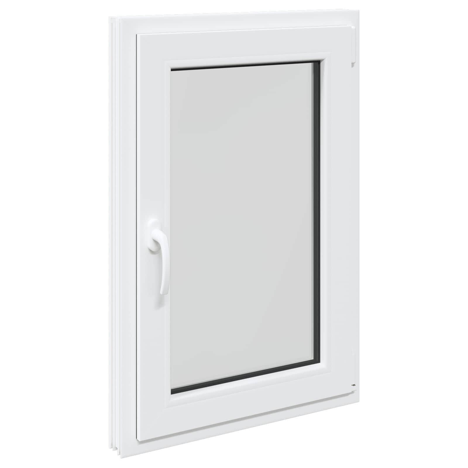 vidaXL Barva vnitřku okna do sklepa bílá RISOR 60 x 80 cm