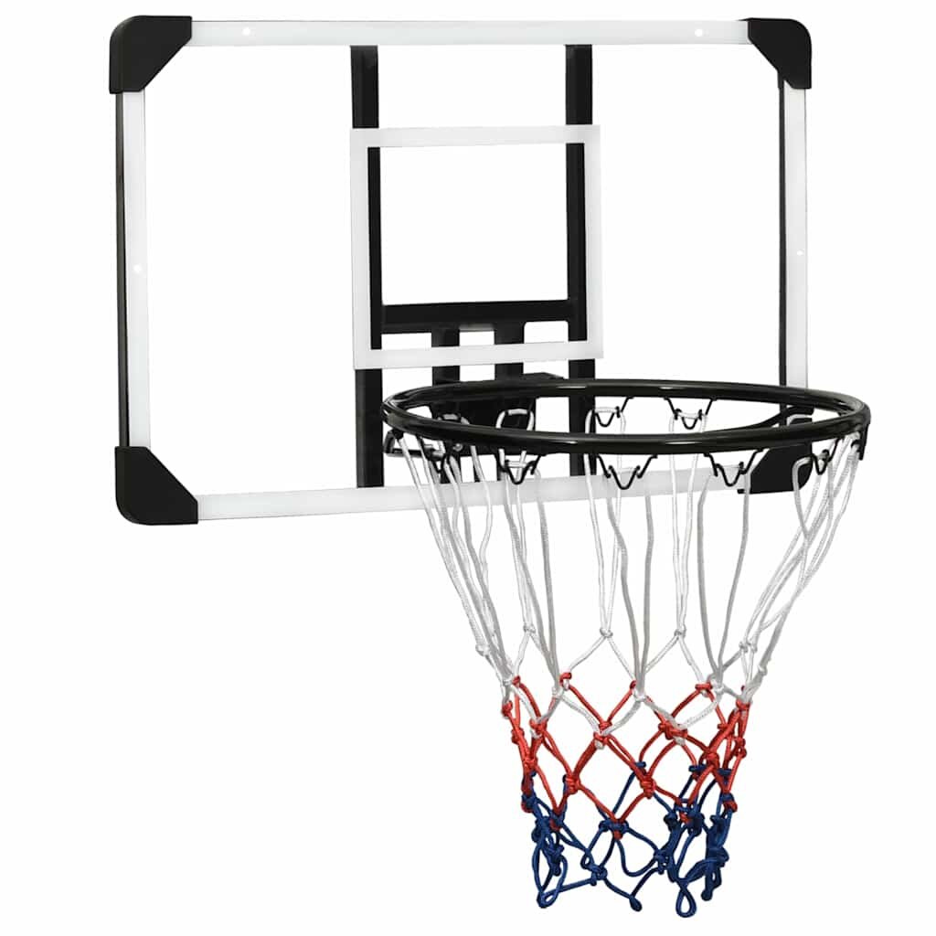 vidaXL Basketbalový koš s průhlednou deskou 71x45x25 cm polykarbonát