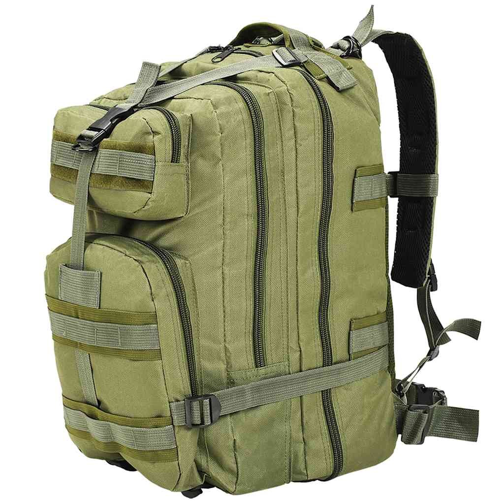 vidaXL Batoh v army stylu 50 l olivově zelený