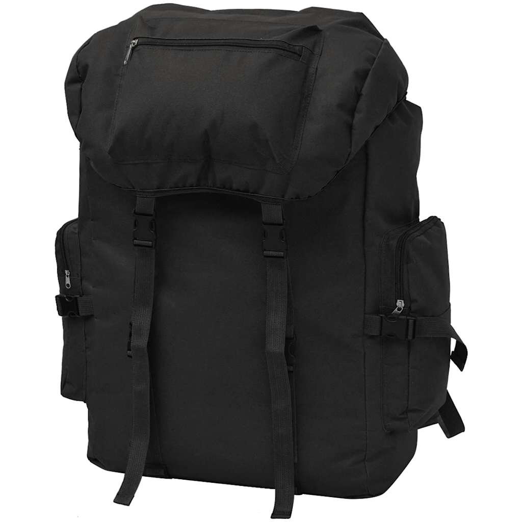 vidaXL Batoh v army stylu 65 l černý