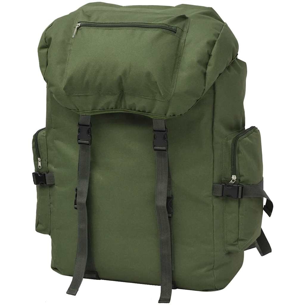 vidaXL Batoh v army stylu 65 L zelený