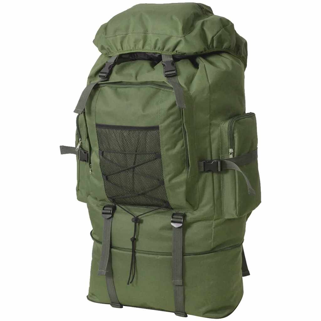 vidaXL Batoh v army stylu XXL 100 l zelený