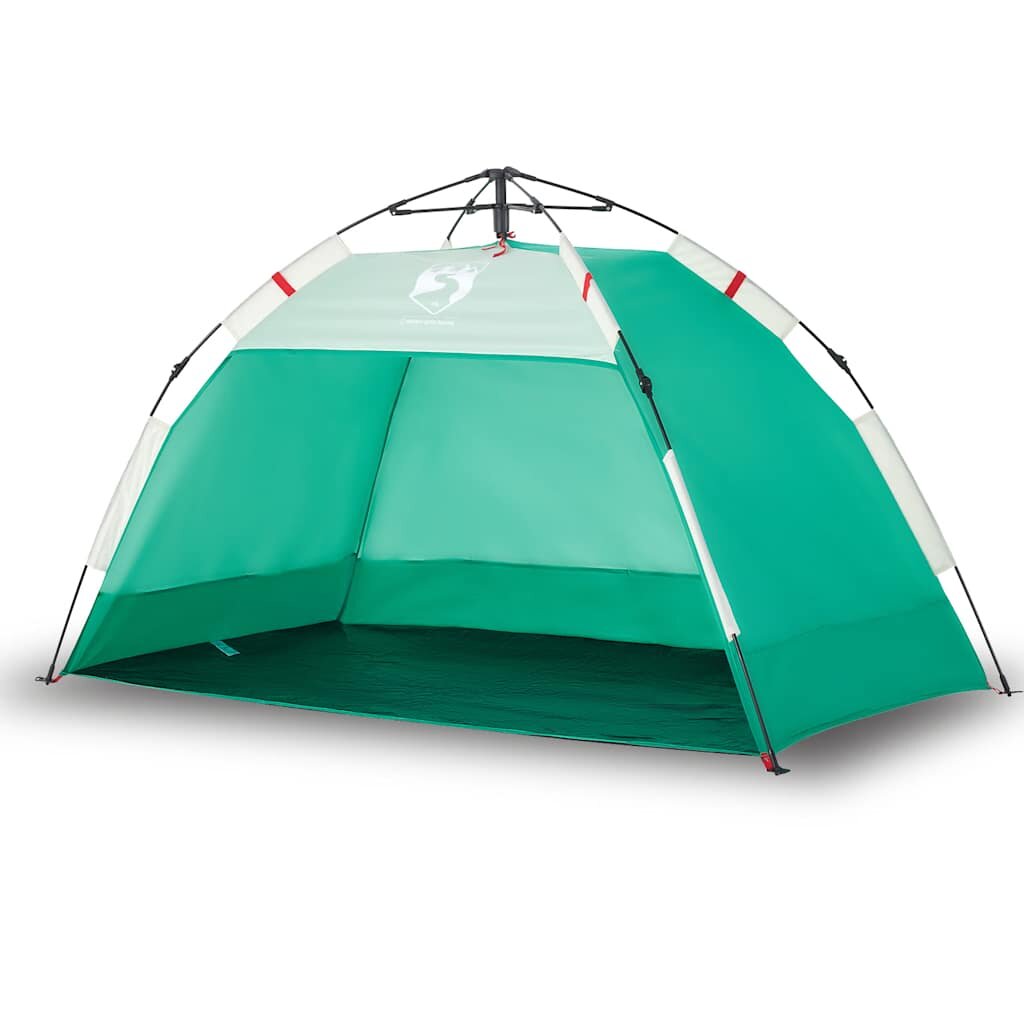 vidaXL Beach Tent 2-Person Azure Blue Quick Release Waterproof Zelená