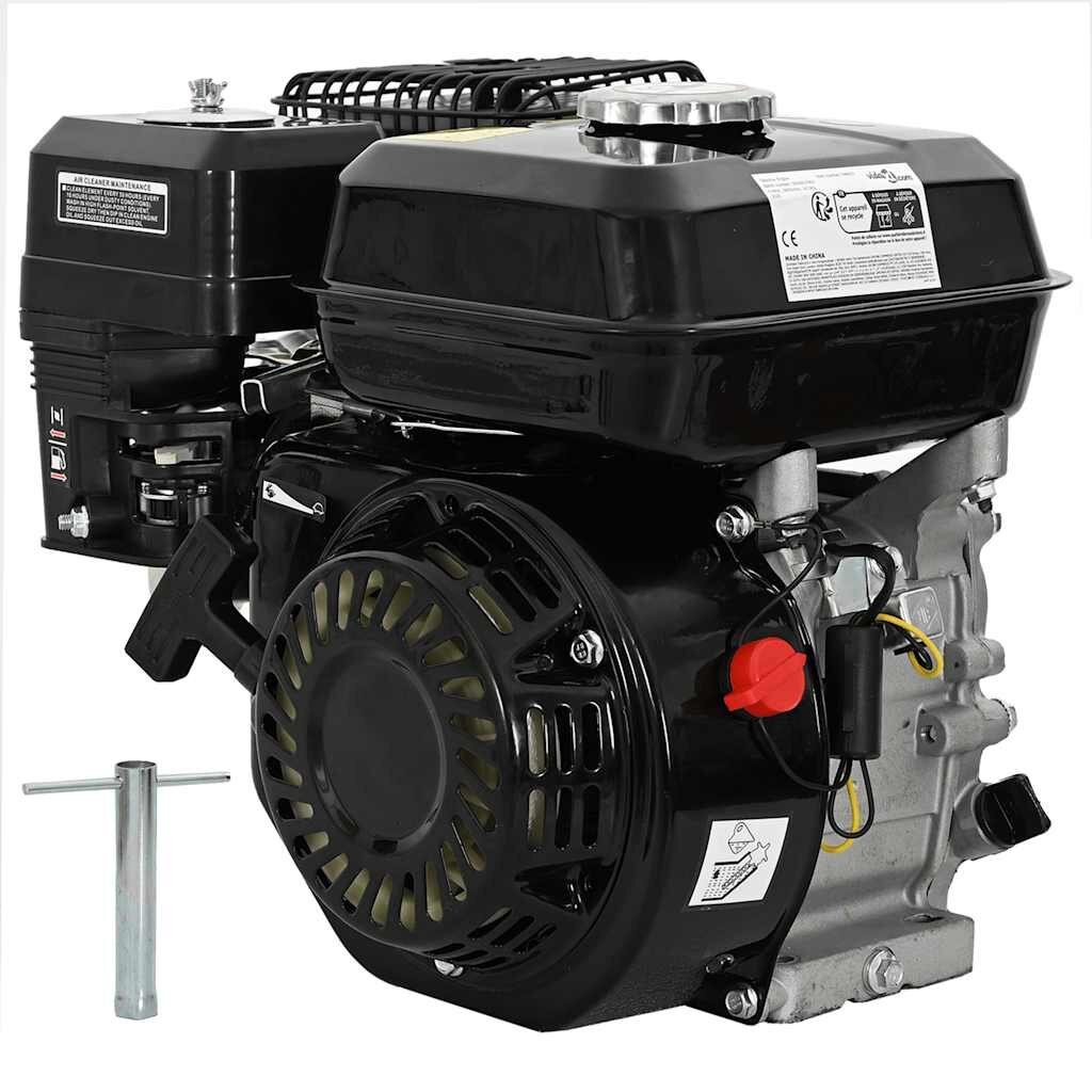 vidaXL Benzínový motor 65 HP 48 kW černý