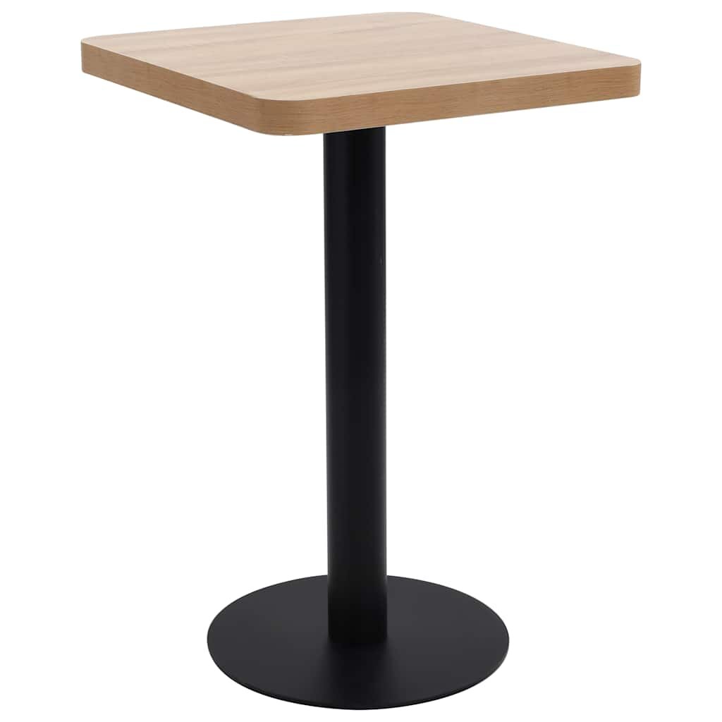 vidaXL Bistro stolek světle hnědý 50 x 50 cm MDF