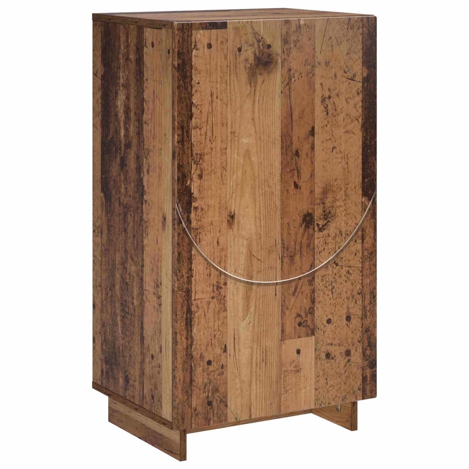 vidaXL Botník 48 x 38 x 875 cm kompozitní dřevo Staré dřevo