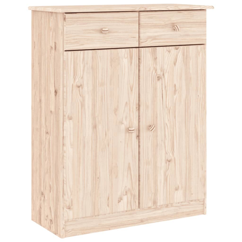 vidaXL Botník ALTA 77 x 35 x 96 cm masivní borové dřevo