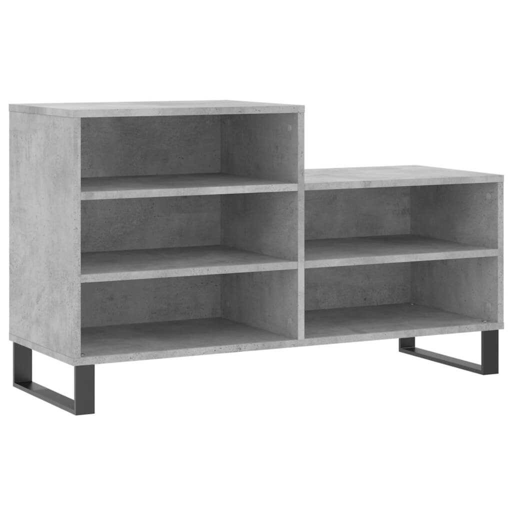 vidaXL Botník betonově šedý 102x36x60 cm kompozitní dřevo