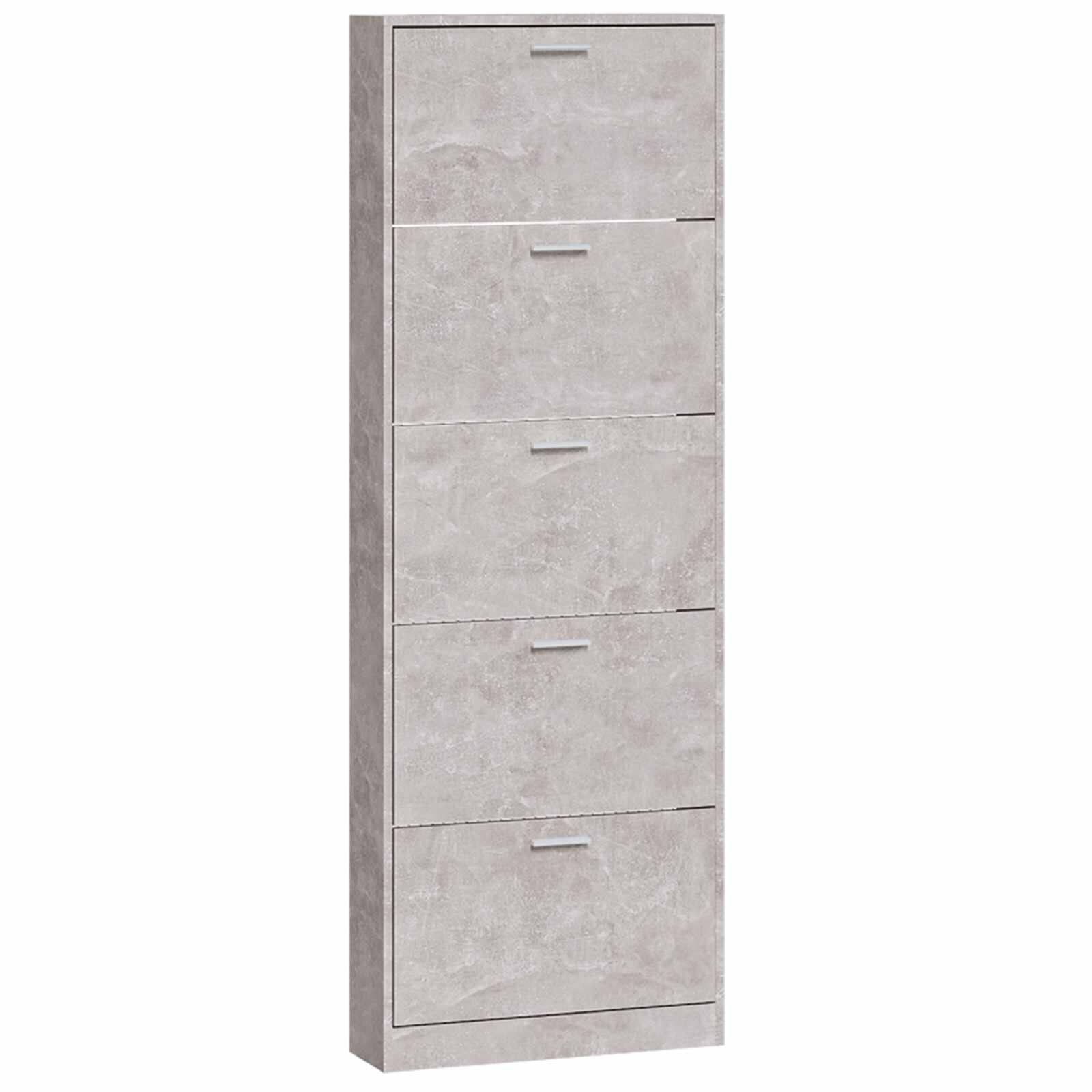 vidaXL Botník betonově šedý 59 x 17 x 169 cm kompozitní dřevo
