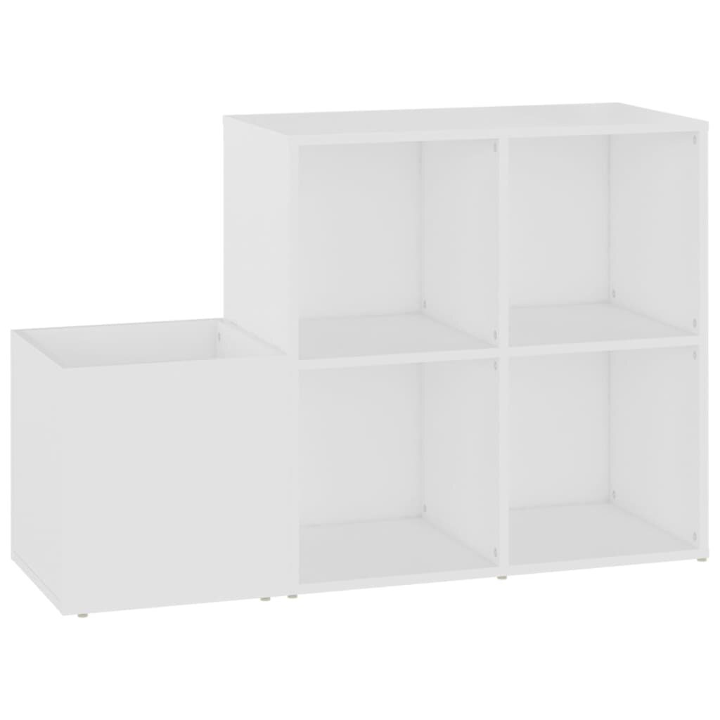 vidaXL Botník do předsíně bílý 105 x 355 x 70 cm kompozitní dřevo