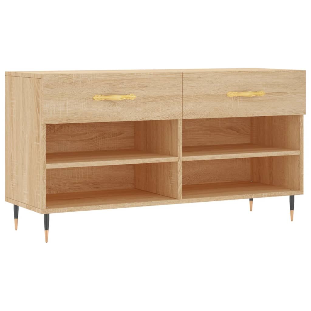 vidaXL Botník dub sonoma 102 x 35 x 55 cm kompozitní dřevo