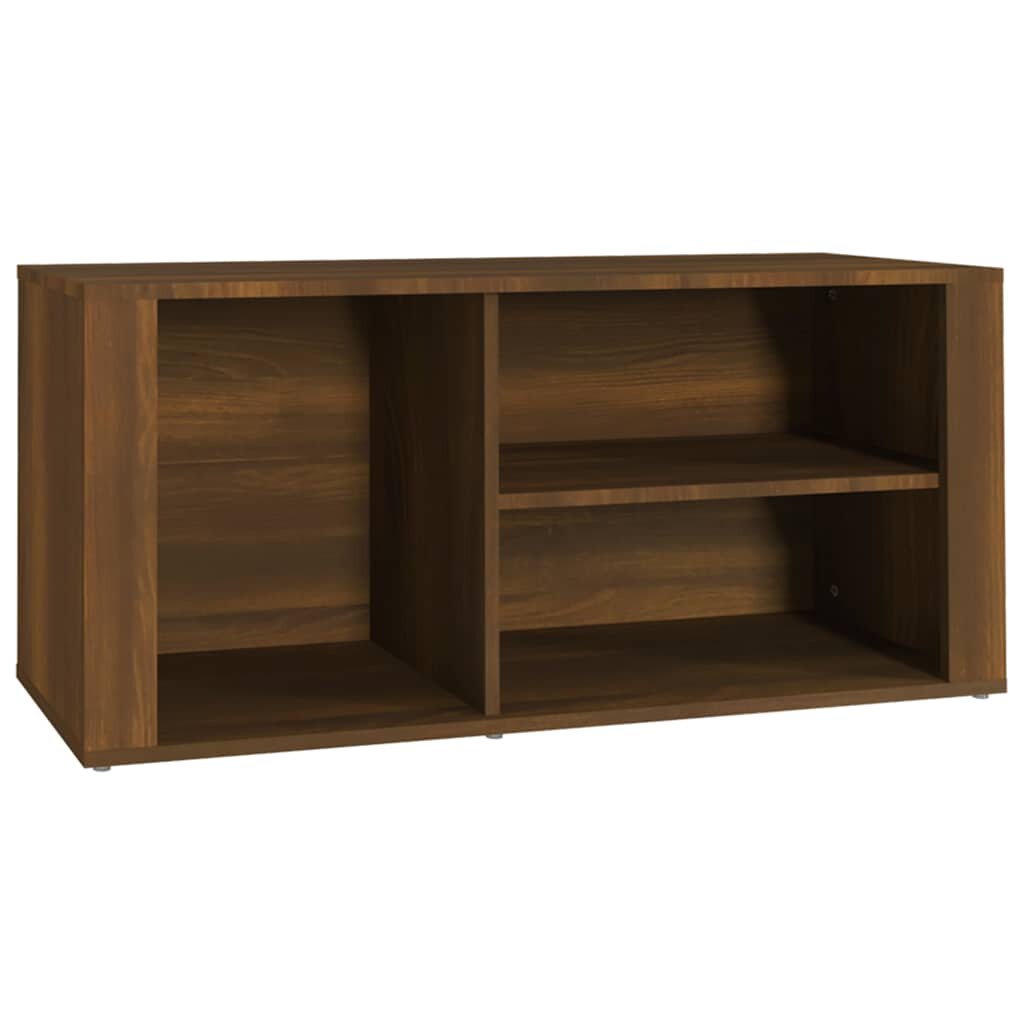 vidaXL Botník hnědý dub 100x35x45 cm kompozitní dřevo