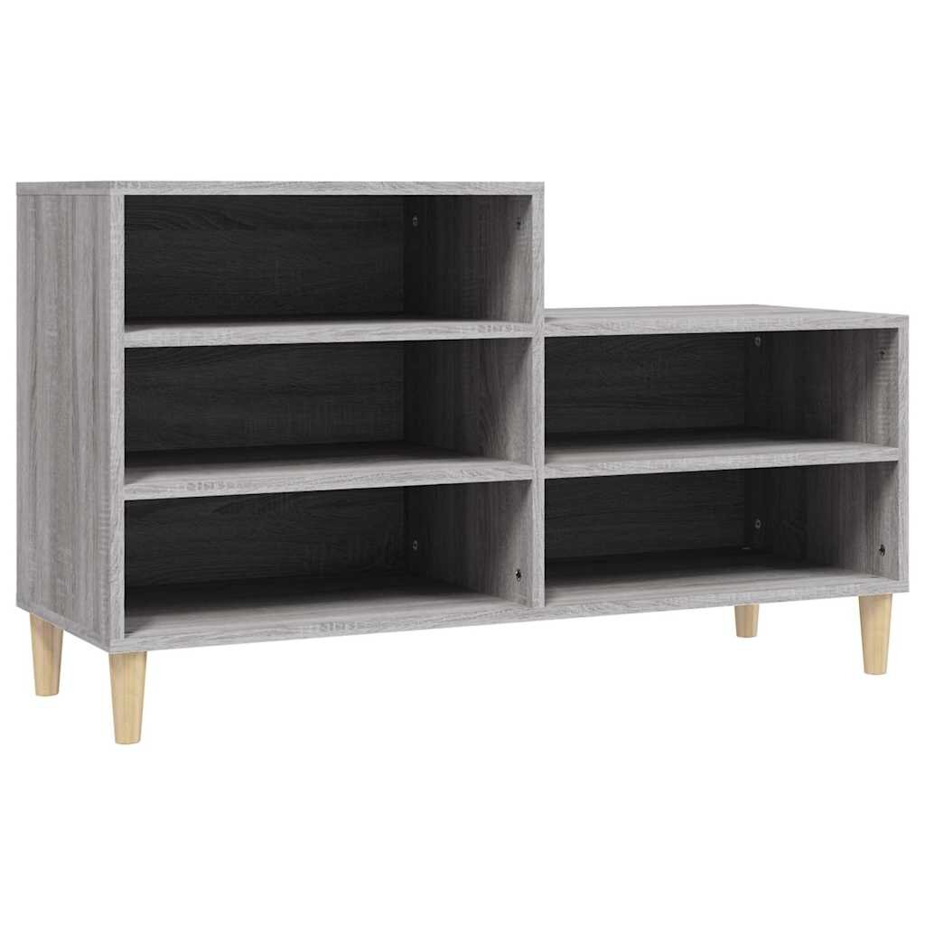 vidaXL Botník šedý sonoma 102x36x60 cm kompozitní dřevo