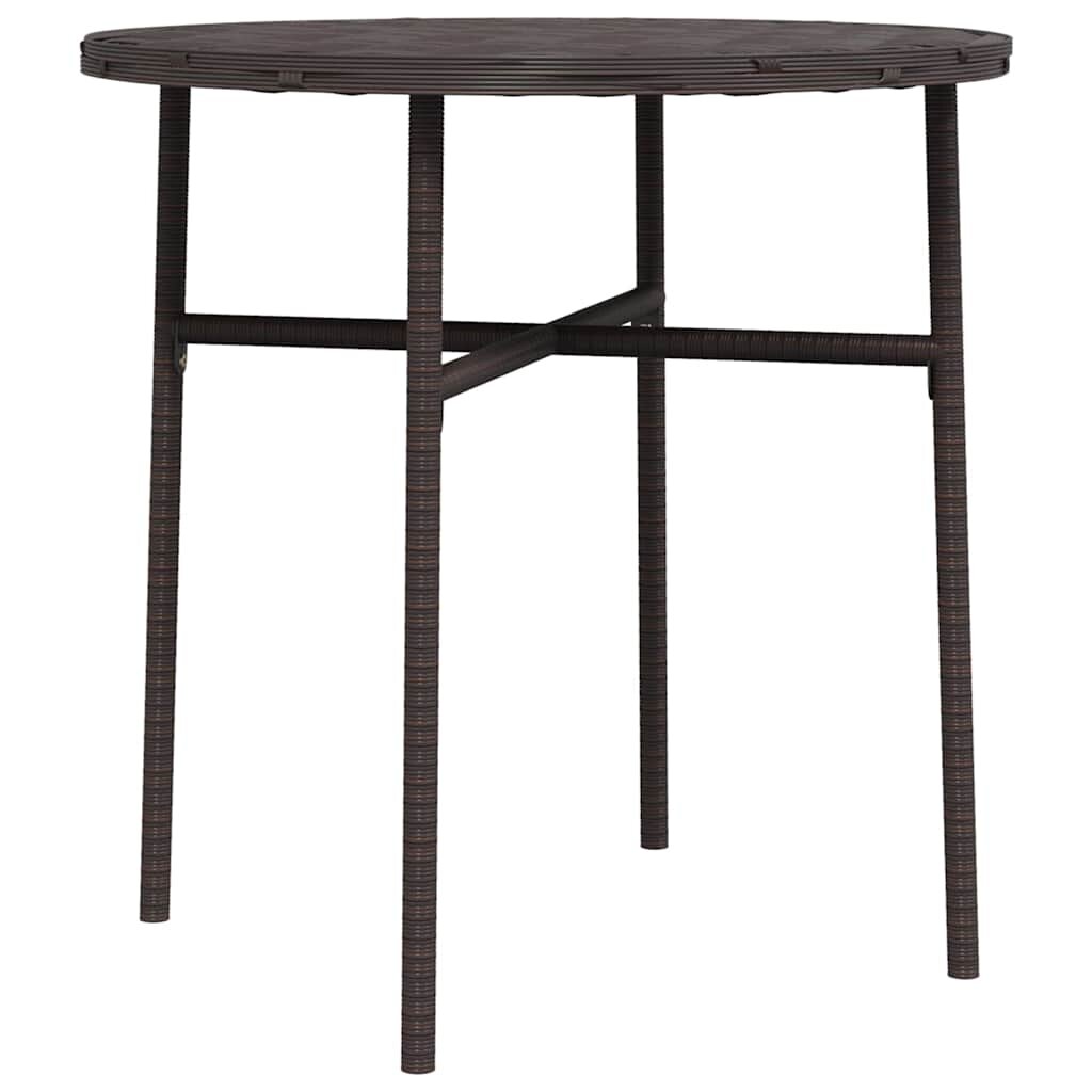 vidaXL Čajový stolek hnědý 45 cm polyratan