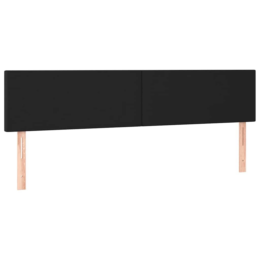 vidaXL Čela postele černá 180x5x78/88 cm umělá kůže