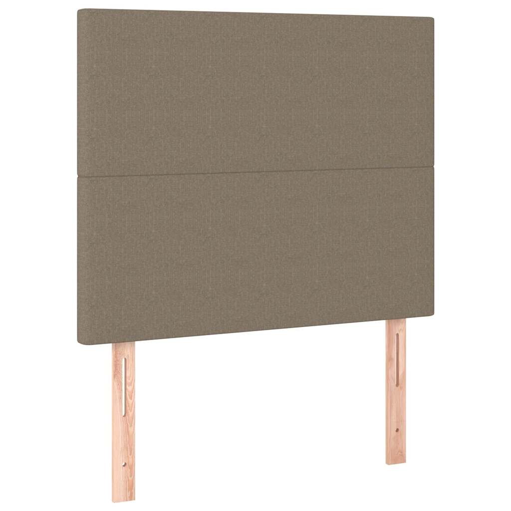 vidaXL Čelo postele béžové 100x5x118/128 cm látkové