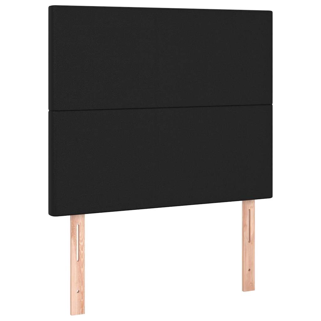 vidaXL Čelo postele černé 100x5x118/128 cm umělá kůže