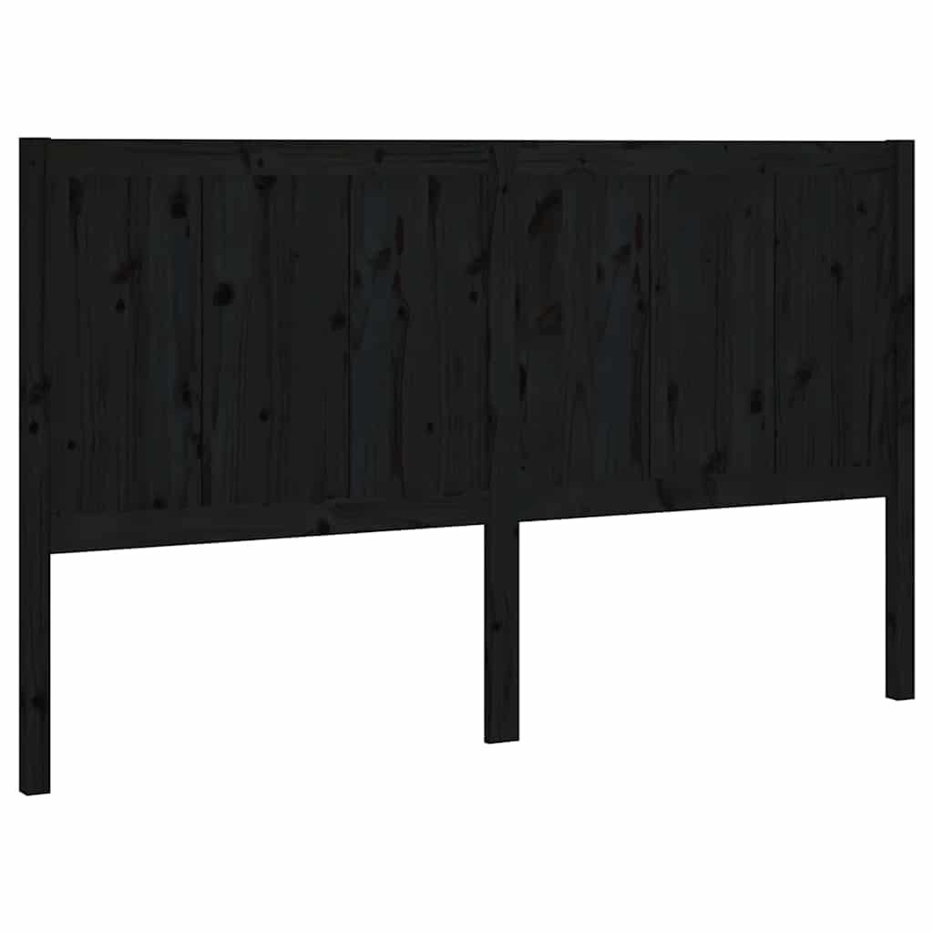 vidaXL Čelo postele černé 2055 x 4 x 100 cm masivní borovice