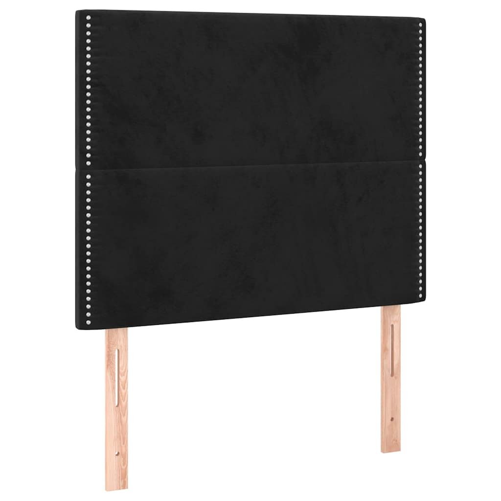 vidaXL Čelo postele černé 90x5x118/128 cm sametové