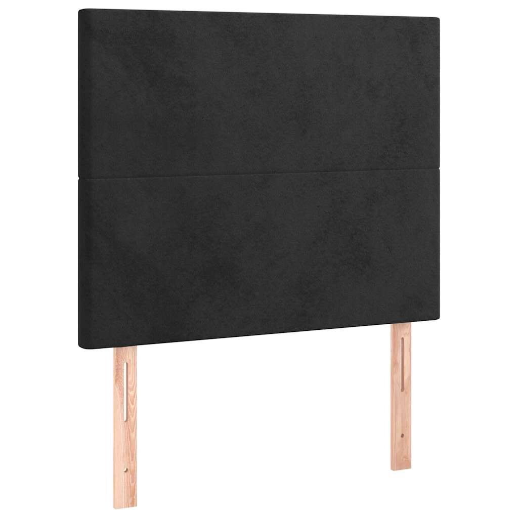 vidaXL Čelo postele černé 90x5x118/128 cm sametové