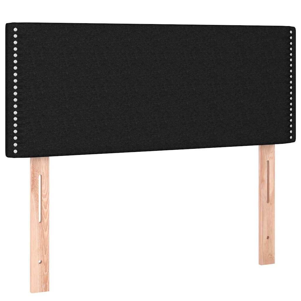 vidaXL Čelo postele černé 90x5x78/88 cm textil