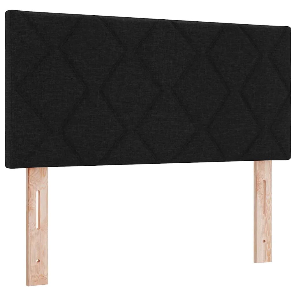vidaXL Čelo postele Černý textil