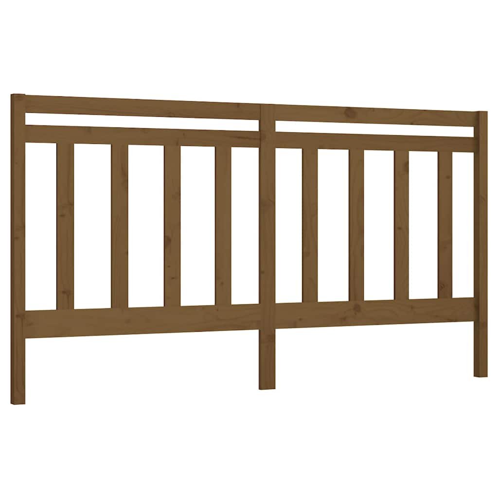 vidaXL Čelo postele medově hnědé 206 x 4 x 100 cm masivní borovice