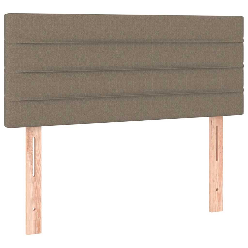 vidaXL Čelo postele taupe 80 x 5 x 78/88 cm textil