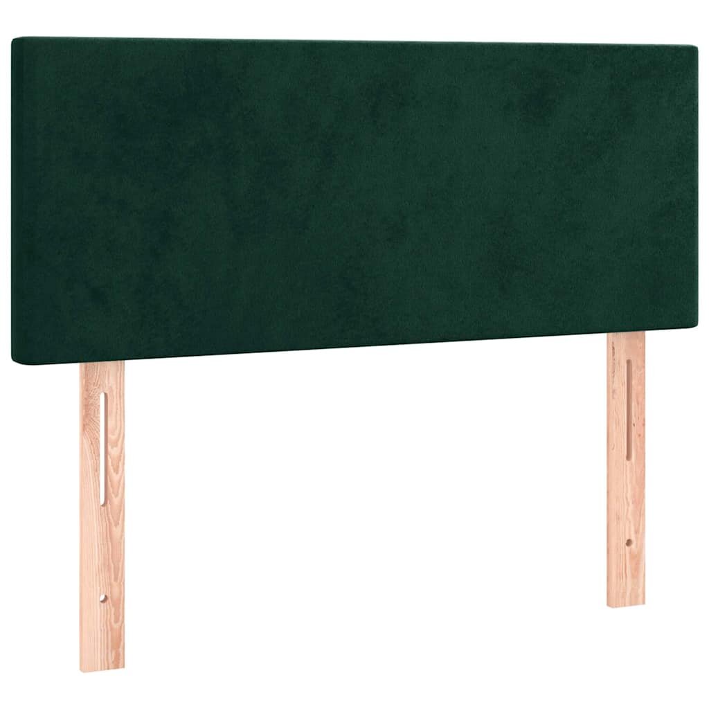 vidaXL Čelo postele tmavě zelené 80 x 5 x 78/88 cm samet