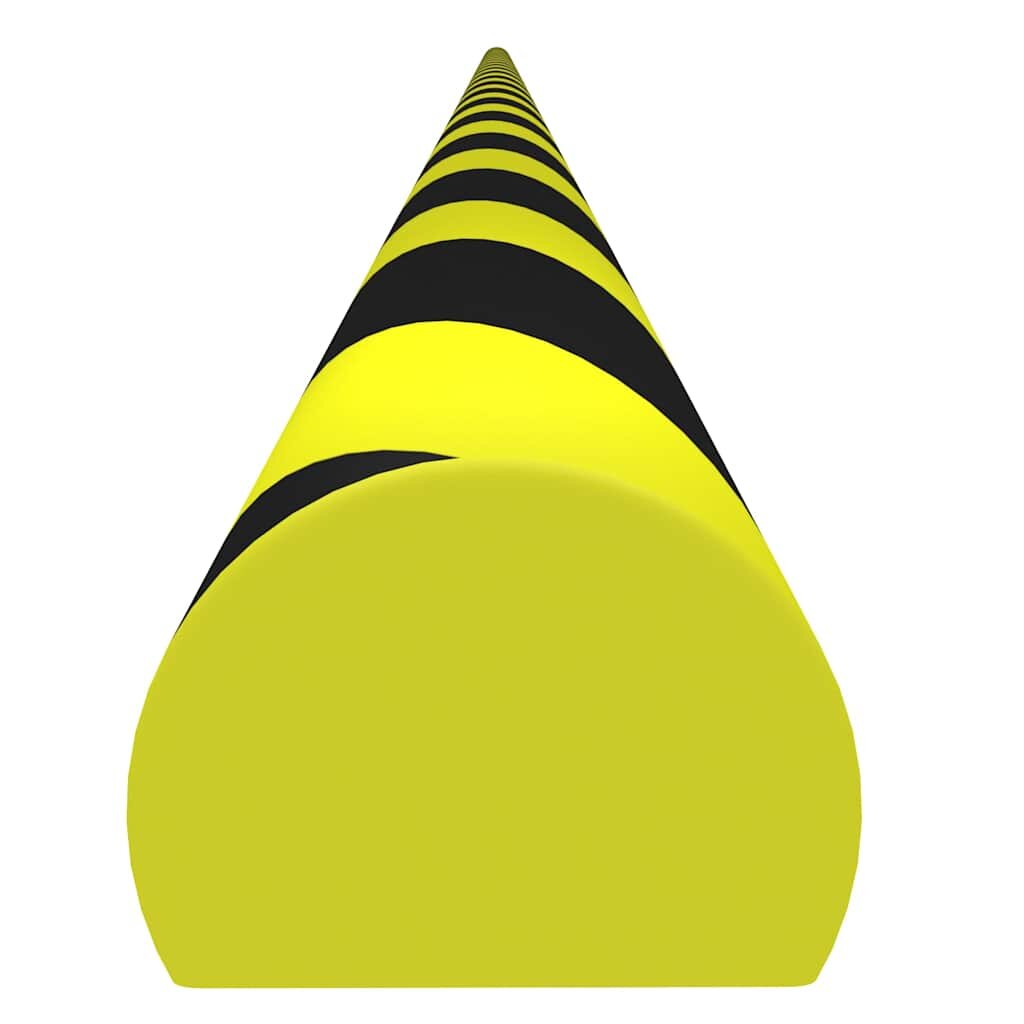 vidaXL Chránič rohů žlutočerný 4 x 3 x 100 cm PU