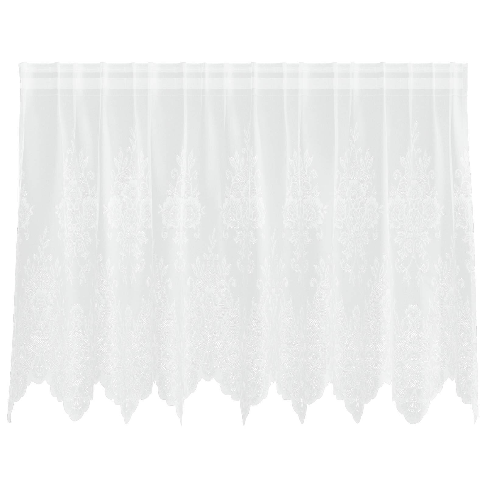 vidaXL Čipkový Závěs Bílá 100 x 200 cm Polyester