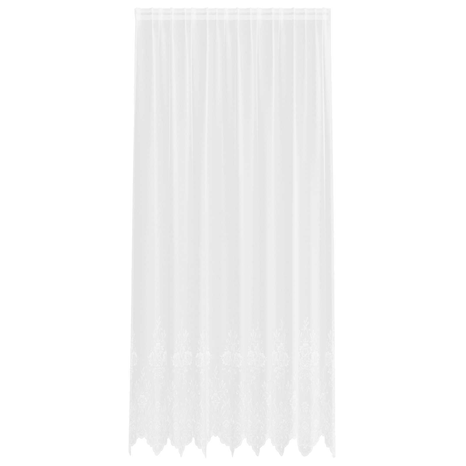 vidaXL Čipkový Závěs Bílá 280 x 200 cm Polyester
