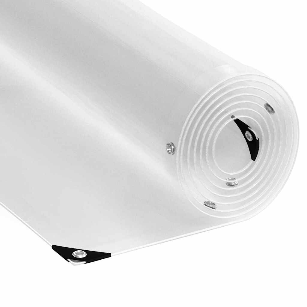 vidaXL Čirá plachta s oky 5x10 m PVC