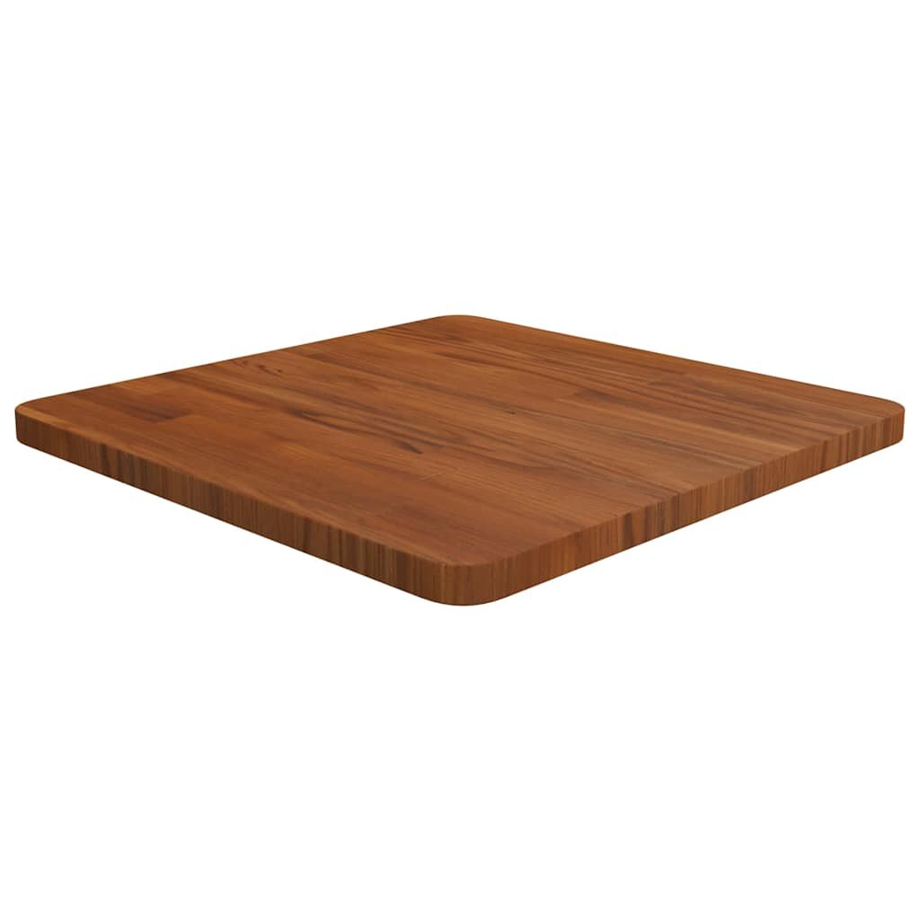 vidaXL Čtvercová stolní deska tmavě hnědá 50x50x25 cm ošetřený dub