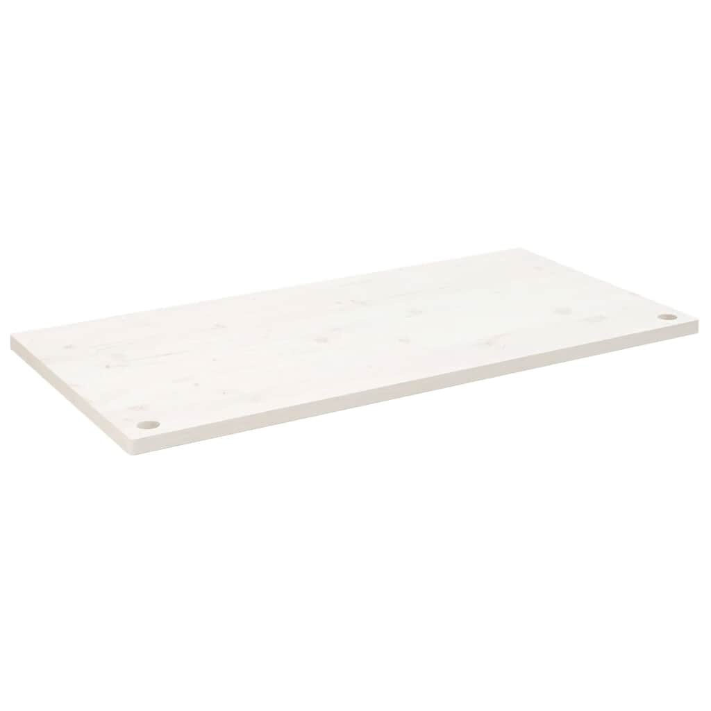 vidaXL Deska psacího stolu bílá 100 x 50 x 25 cm masivní borové dřevo