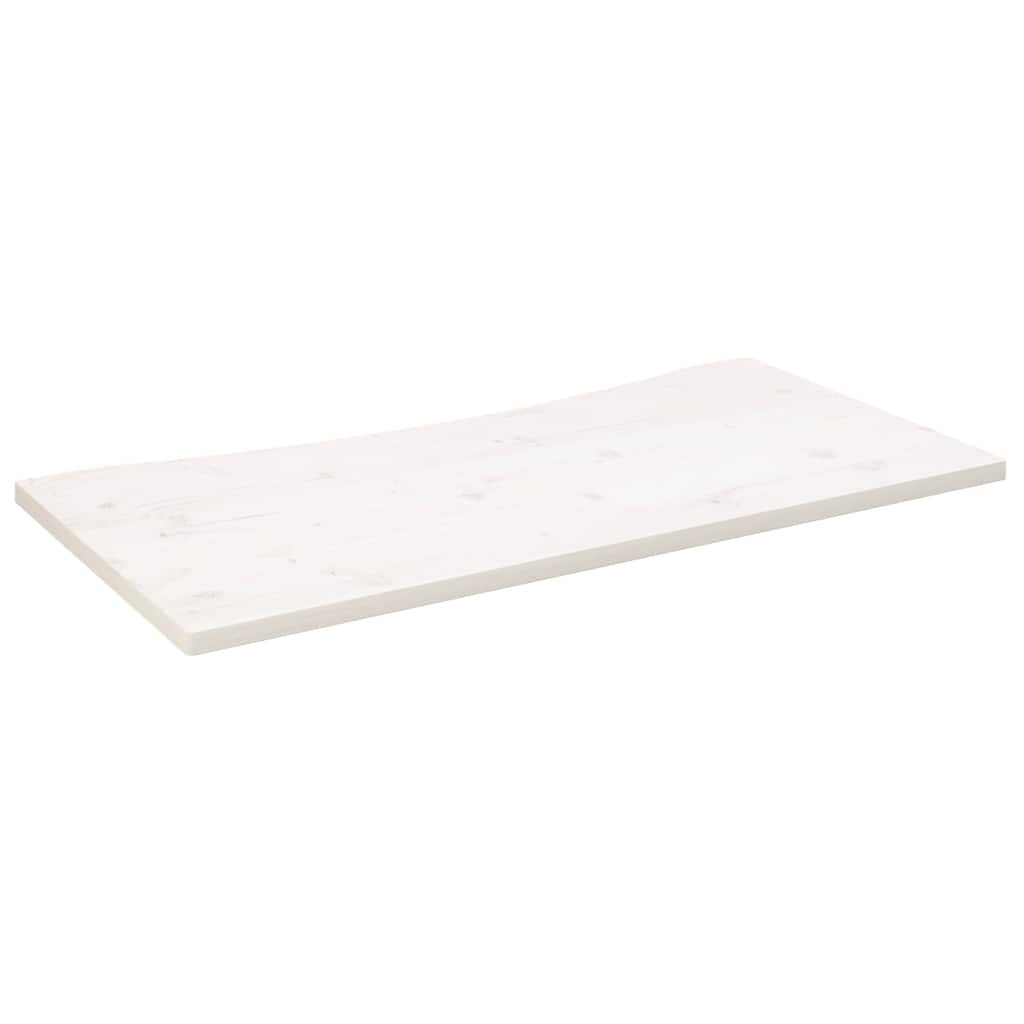 vidaXL Deska psacího stolu bílá 100 x 50 x 25 cm masivní borové dřevo