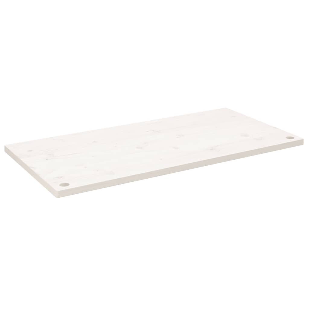 vidaXL Deska psacího stolu bílá 100 x 60 x 25 cm masivní borové dřevo