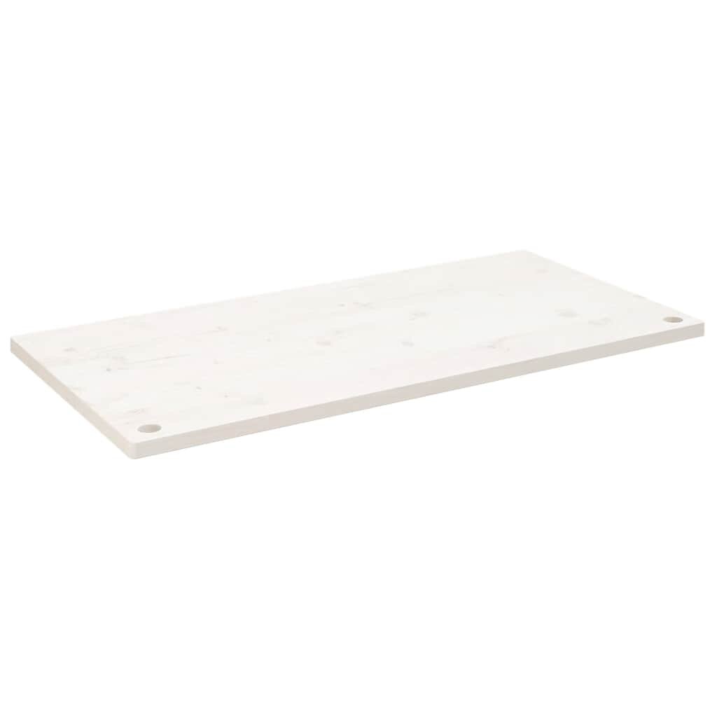 vidaXL Deska psacího stolu bílá 110 x 55 x 25 cm masivní borové dřevo