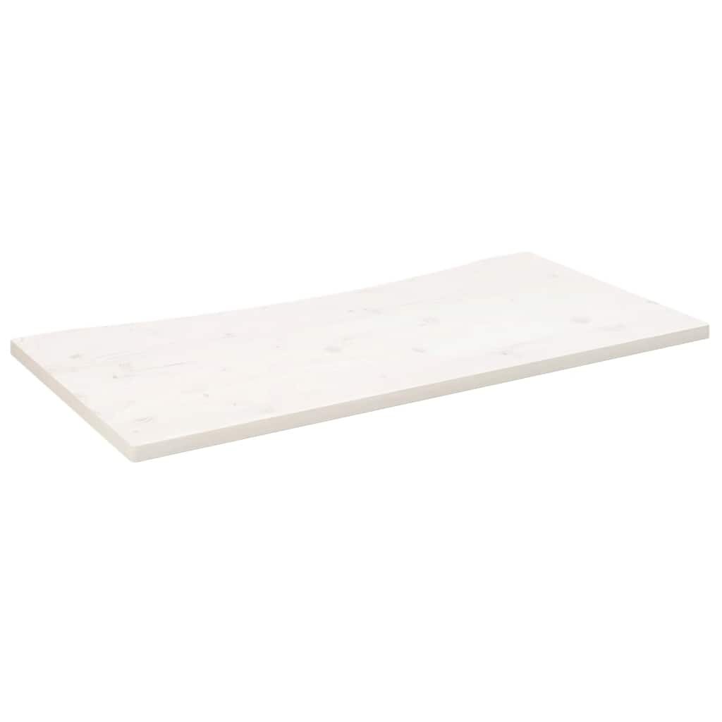 vidaXL Deska psacího stolu bílá 110 x 55 x 25 cm masivní borové dřevo