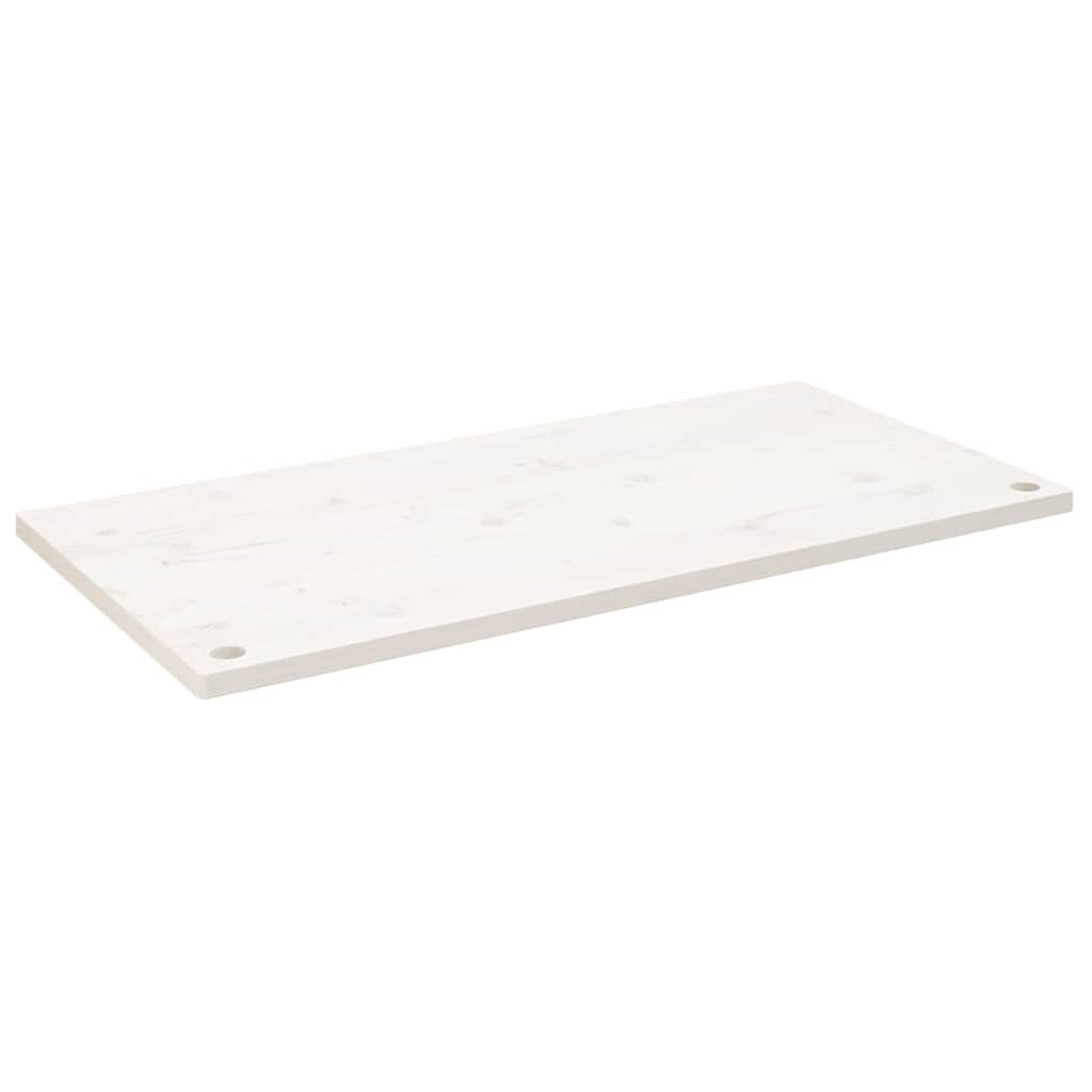 vidaXL Deska psacího stolu bílá 110 x 60 x 25 cm masivní borové dřevo