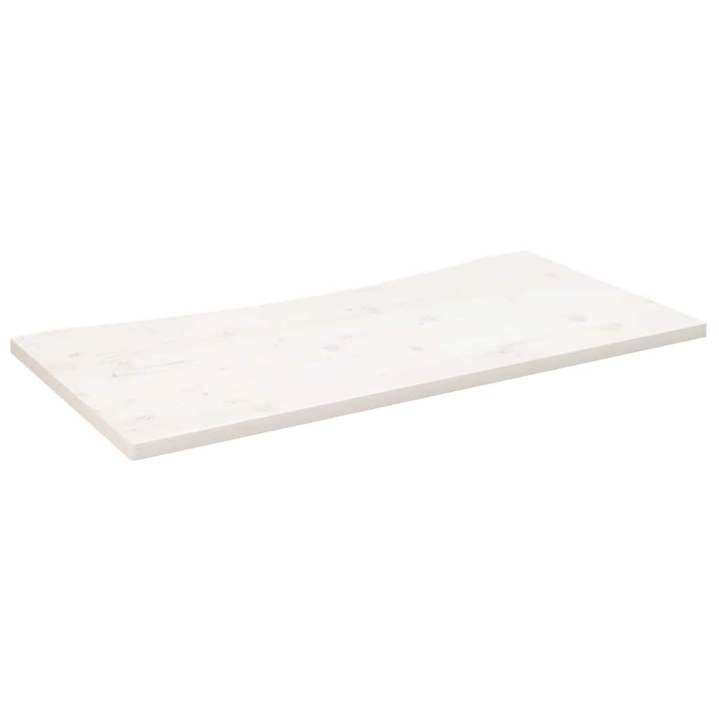 vidaXL Deska psacího stolu bílá 110 x 60 x 25 cm masivní borové dřevo