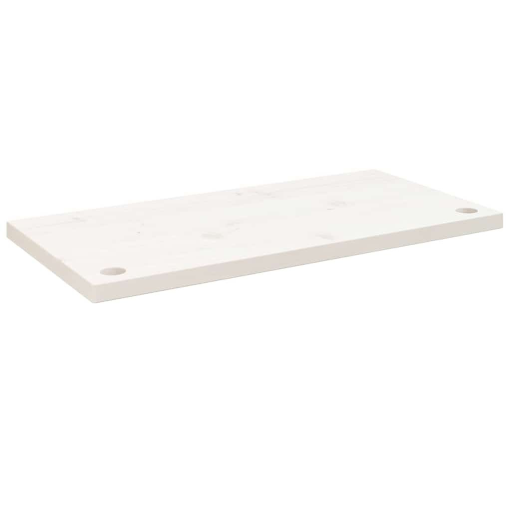 vidaXL Deska psacího stolu bílá 80 x 40 x 25 cm masivní borové dřevo